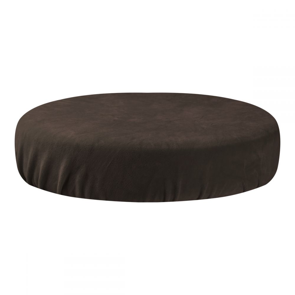 Stool seat cover velvet brown -  0141585 SINGLE USE PRODUCTS