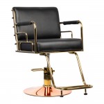 Professional hair salon seat Prato Rose Gold-Black - 0144008 СТОЛОВЕ ЗА БРЪСНАРНИЦИ