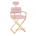 Makeup Chair Luxury Gold Pink - 5400202 MAKE-UP FURNITURE