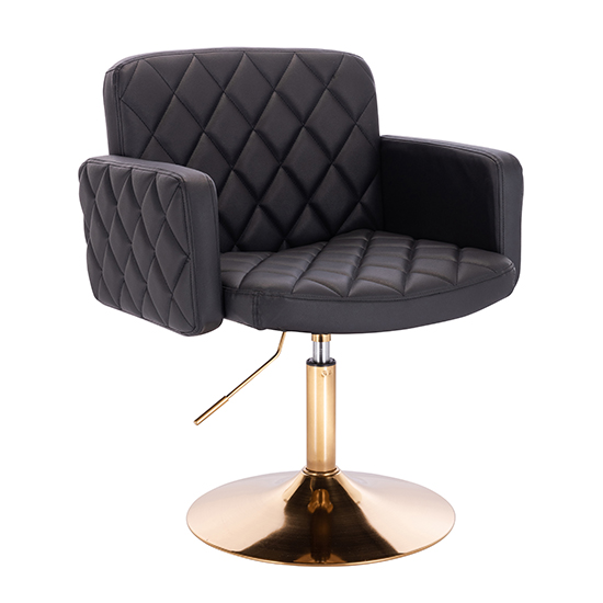 Geometric Chair Base Gold Black Color - 5400209 AESTHETIC STOOLS
