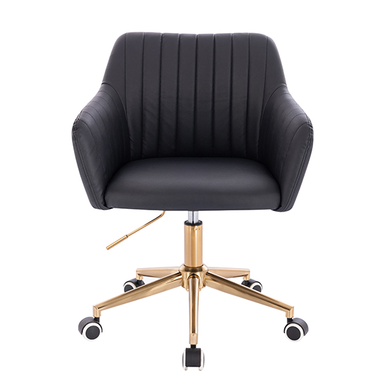Nordic Style Vanity chair Gold Black Color - 5400216 AESTHETIC STOOLS