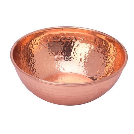 Hammered Handmade Copper Manicure Bowl - 6410002 OTHER CONSUMABLES-NAILS FORMS-TIPS-EDUCATIONAL MATERIAL