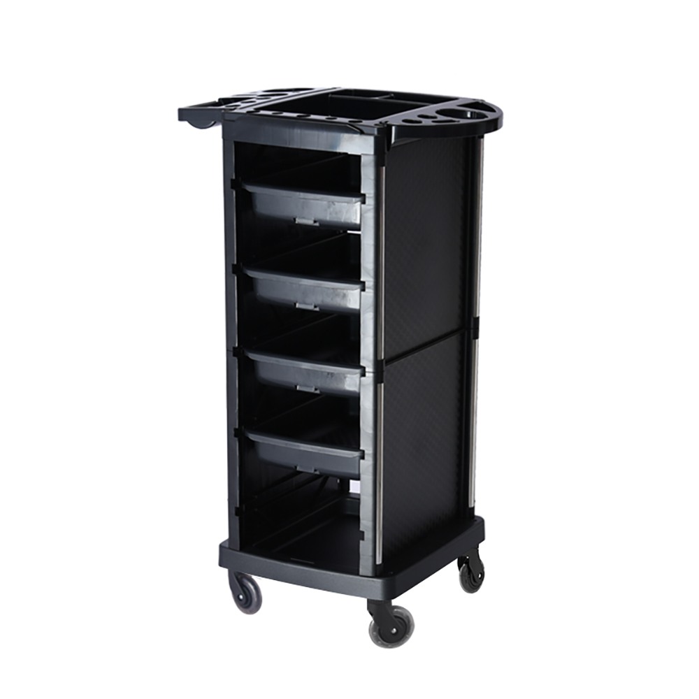 Professional salon assistant on wheels T06 Black - 8740102 SALON HELPERS