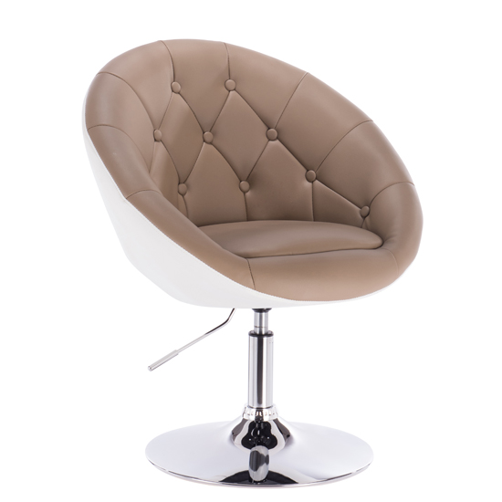 Vanity Chair Brown Khaki Color-5400165 AESTHETIC STOOLS