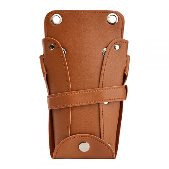 Proffessional belt for hairdressing tools, brown - 0143633