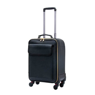 Rolling beauty suitcase Leather Black-5866191