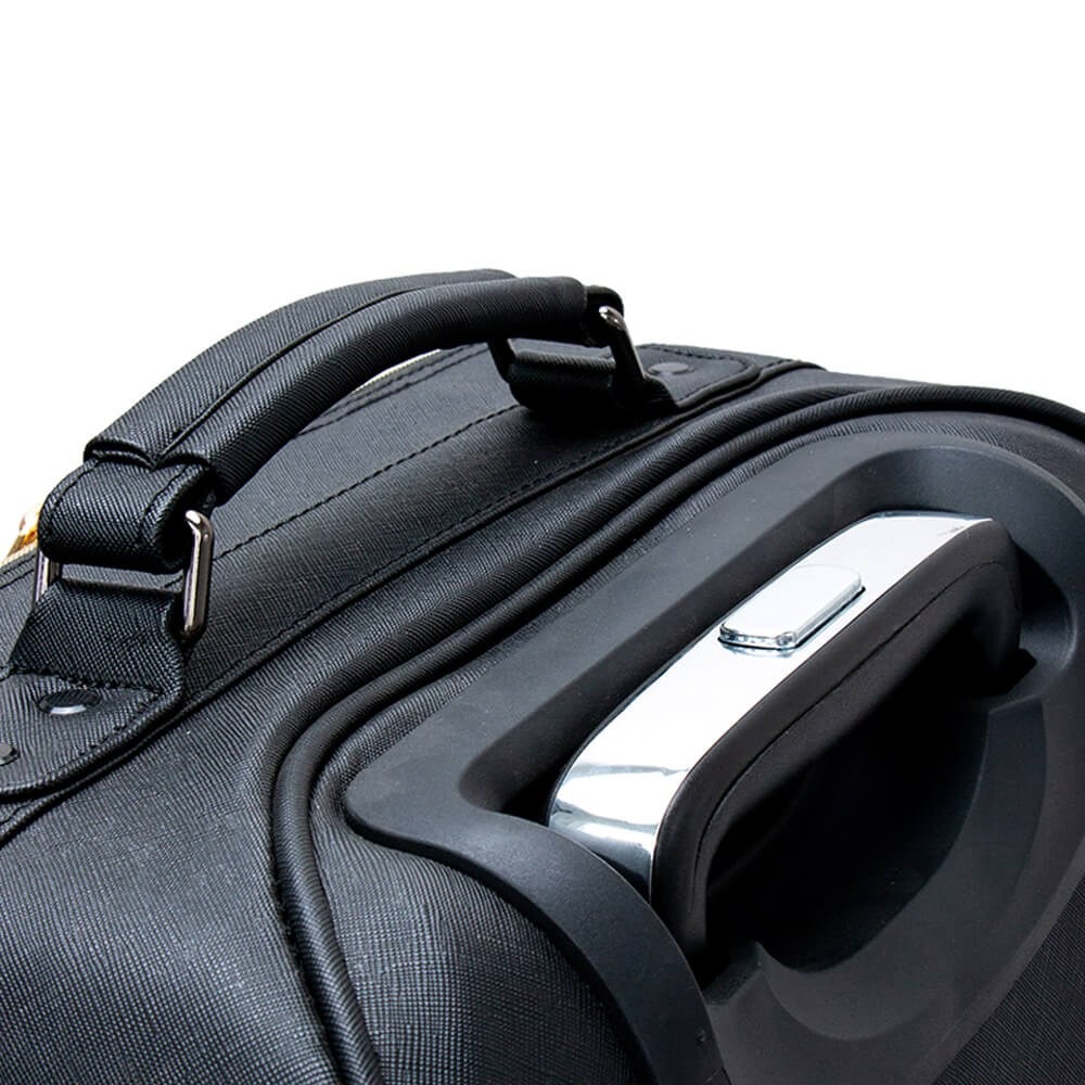 Rolling beauty suitcase Leather Black-5866191 MAKE UP - MANICURE - HAIRDRESSING CASES