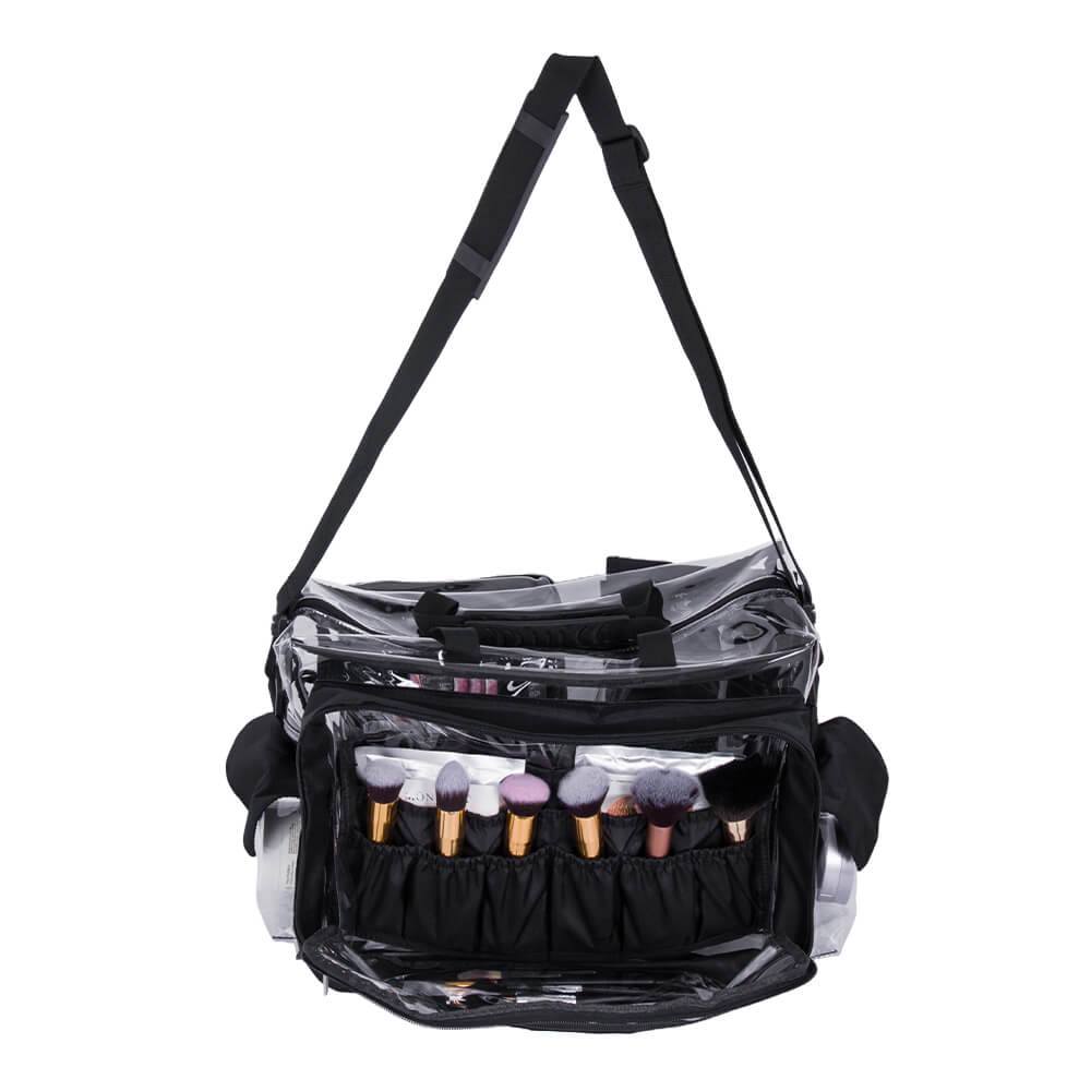 Beauty bag with shoulder strap Clear Black-5866176 КУФАРИ ЗА ГРИМ - МАНИКЮР - ФРИЗЬОРСТВО