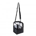 Beauty Bag Medium Size Clear Black With Shoulder Strap -5866163 MAKE UP - MANICURE - HAIRDRESSING CASES