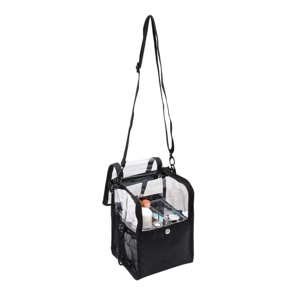 Beauty Bag Clear Black With Shoulder Strap -5866165 MAKE UP - MANICURE - HAIRDRESSING CASES