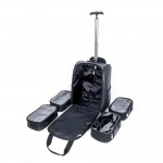 Rolling beauty suitcase Leather Black-5866161 MAKE UP - MANICURE - HAIRDRESSING CASES