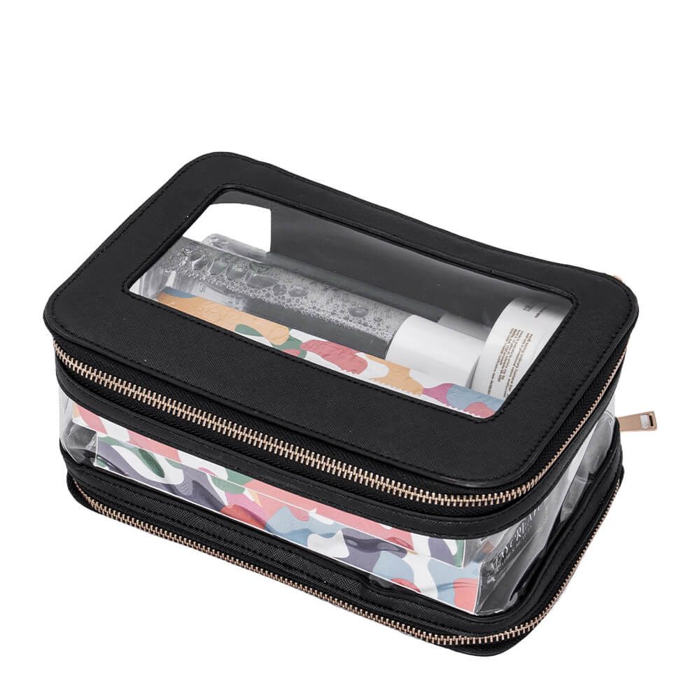 Beauty kit PU Leather Black-5866183 MAKE UP - MANICURE - HAIRDRESSING CASES