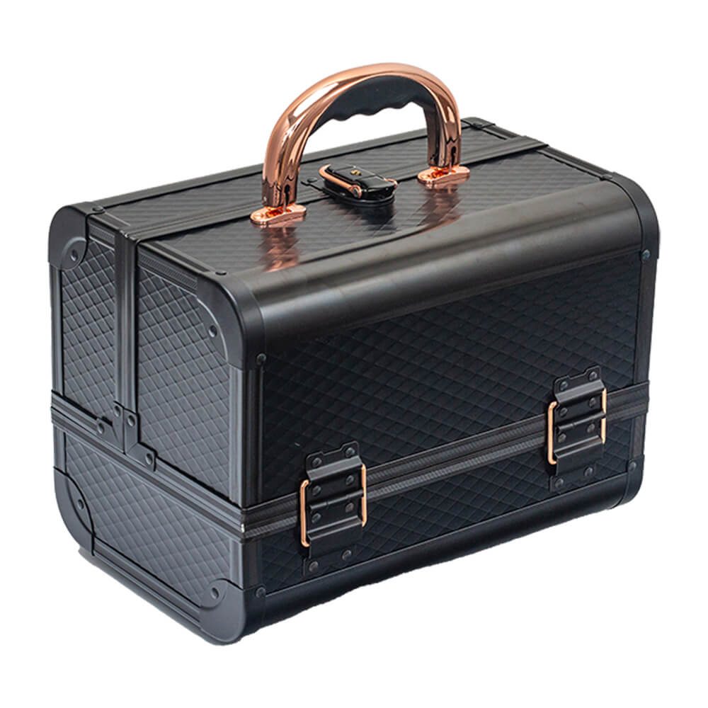 Metal beauty case Rose Gold Handle-5866152 MAKE UP - MANICURE - HAIRDRESSING CASES