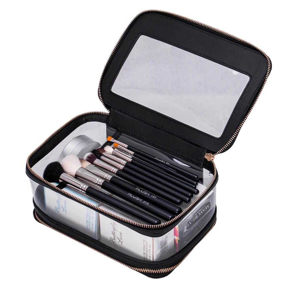 Beauty kit PU Leather Black-5866183 MAKE UP - MANICURE - HAIRDRESSING CASES