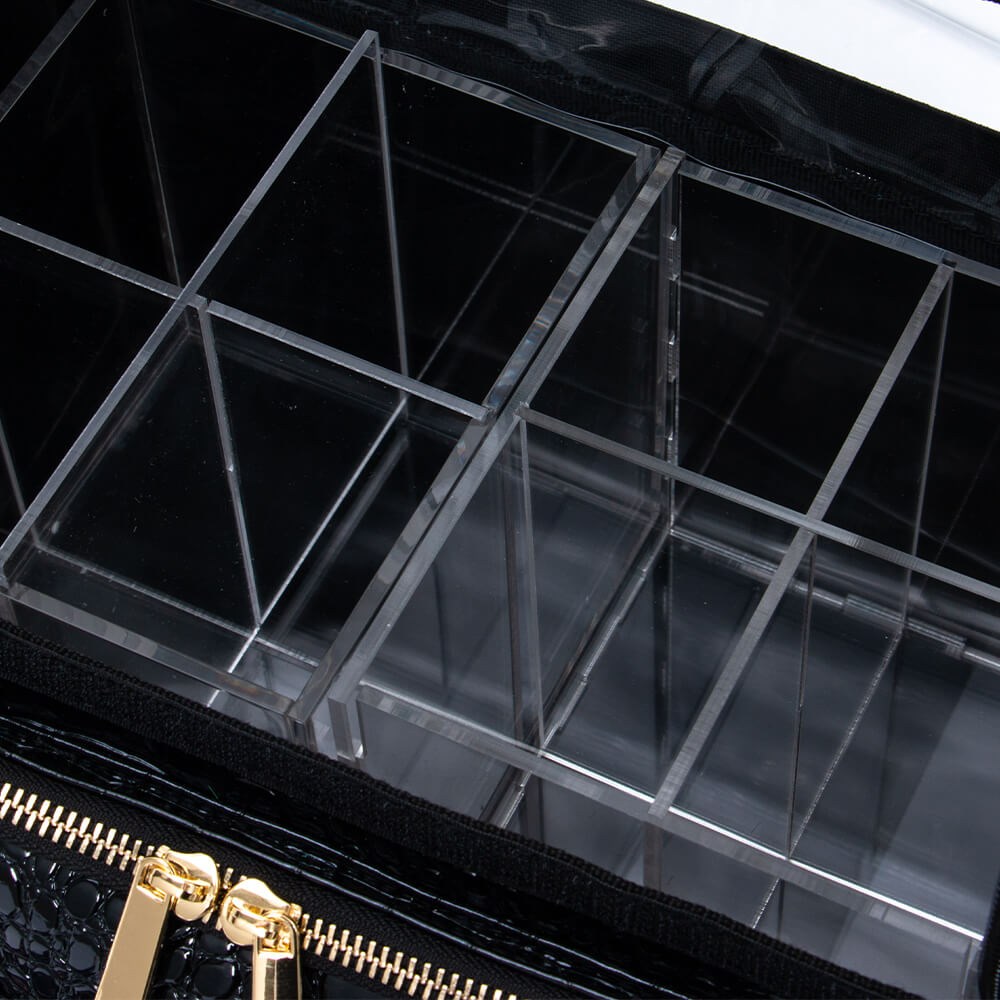 Beauty case with acrylic dividers Pu Leather-5866187 MAKE UP - MANICURE - HAIRDRESSING CASES