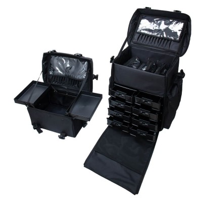 Rolling beauty Suitcase 3 in 1 Black-5866159