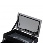 Metal beauty case Pu Leather Black-5866149 MAKE UP - MANICURE - HAIRDRESSING CASES