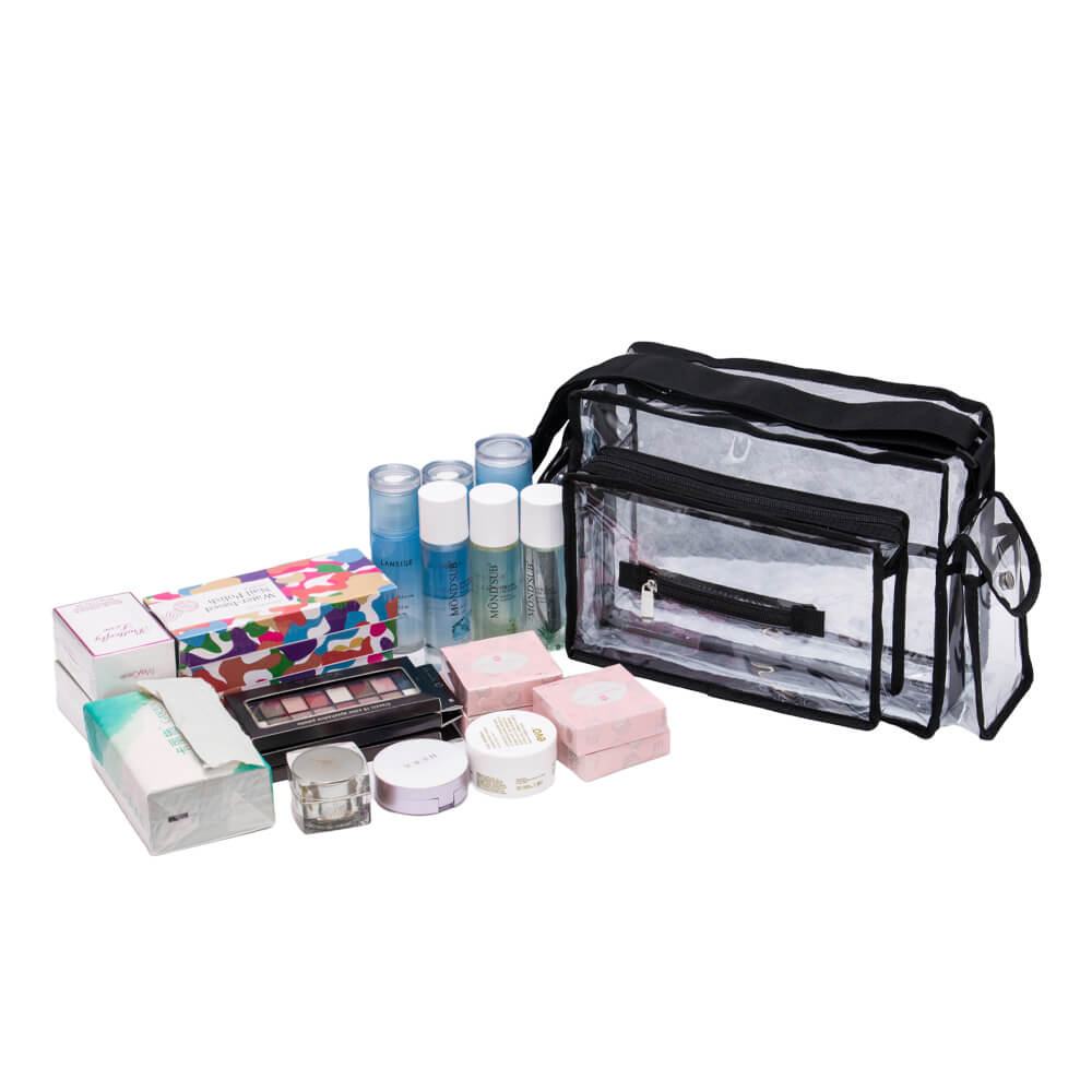 Beauty bag with shoulder strap Clear-5866172 MAKE UP - MANICURE - HAIRDRESSING CASES