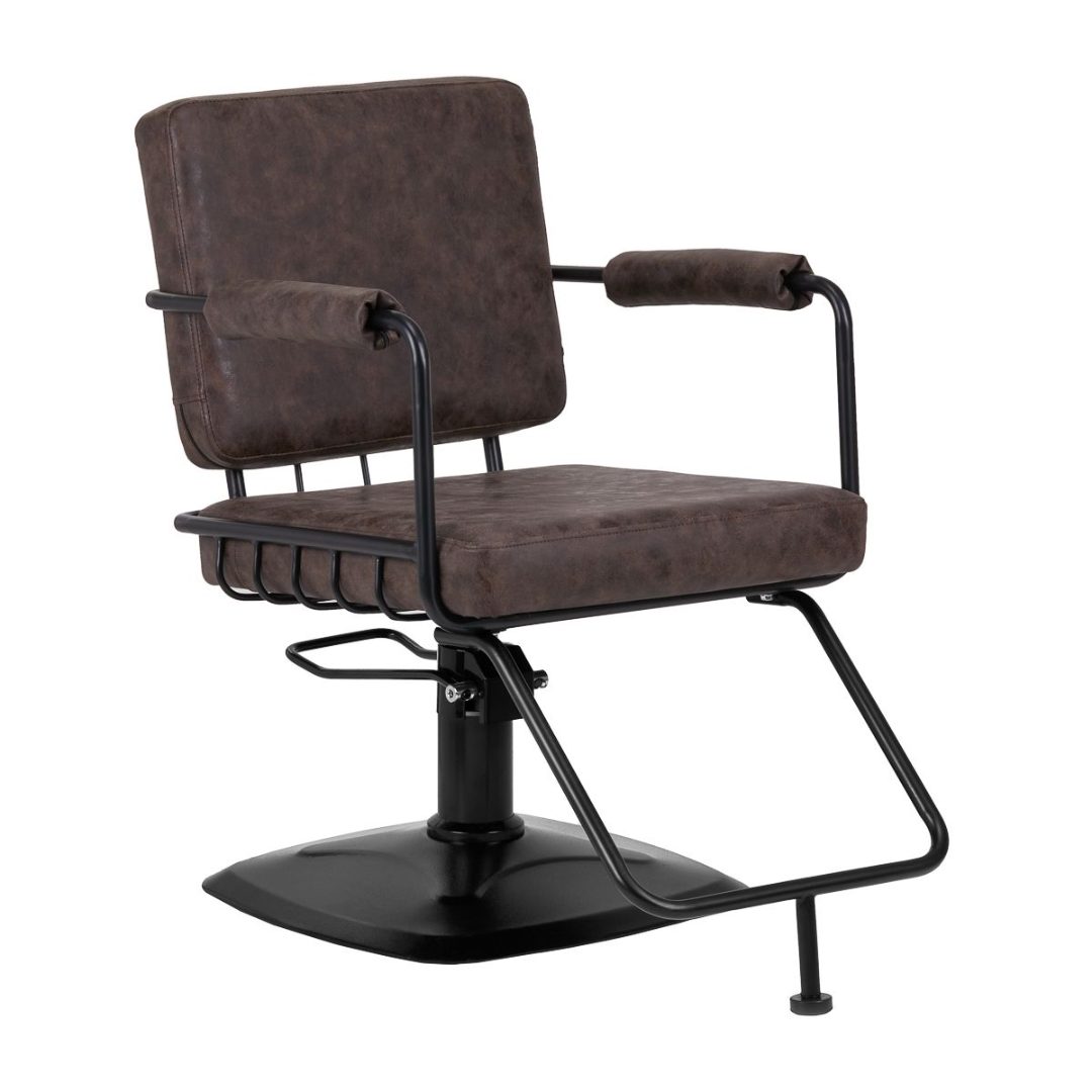 Hair Salon chair Catania Loft Old Leather dark brown-0147875 КОЛЕКЦИЯ ЛУКСОЗНИ СТОЛОВЕ