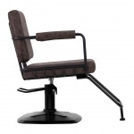 Hair Salon chair Catania Loft Old Leather dark brown-0147875 КОЛЕКЦИЯ ЛУКСОЗНИ СТОЛОВЕ