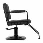 Hair Salon chair Catania Loft Old Leather dark black-0147876 КОЛЕКЦИЯ ЛУКСОЗНИ СТОЛОВЕ