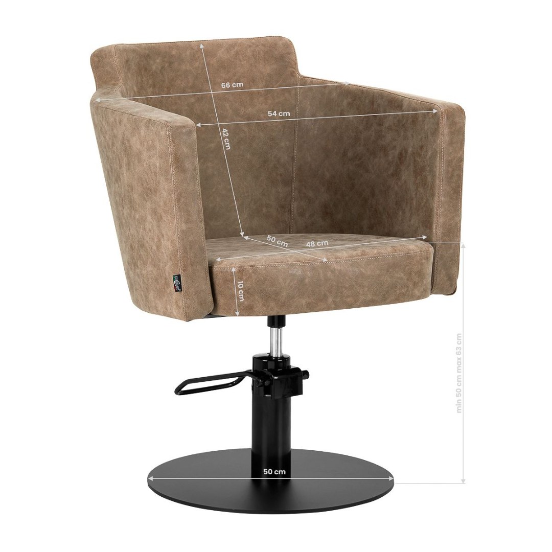 Hair Salon chair Roma old brown-0148055 LUXURY CHAIRS COLLECTION