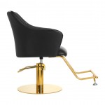 Barber chair Marbella Gold Black -0148060 HAIR SALON CHAIRS 