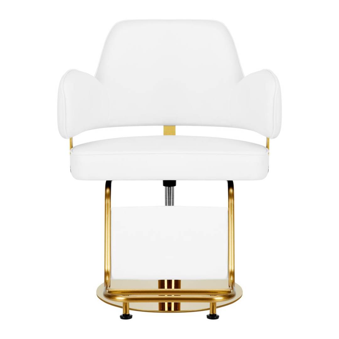 Barber chair Linz Gold White-0148061 LUXURY CHAIRS COLLECTION