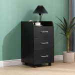 Wheeled beauty assistant Black Silver -6961058 HELPING CABINETS