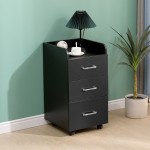 Wheeled beauty assistant Black Silver -6961058 HELPING CABINETS