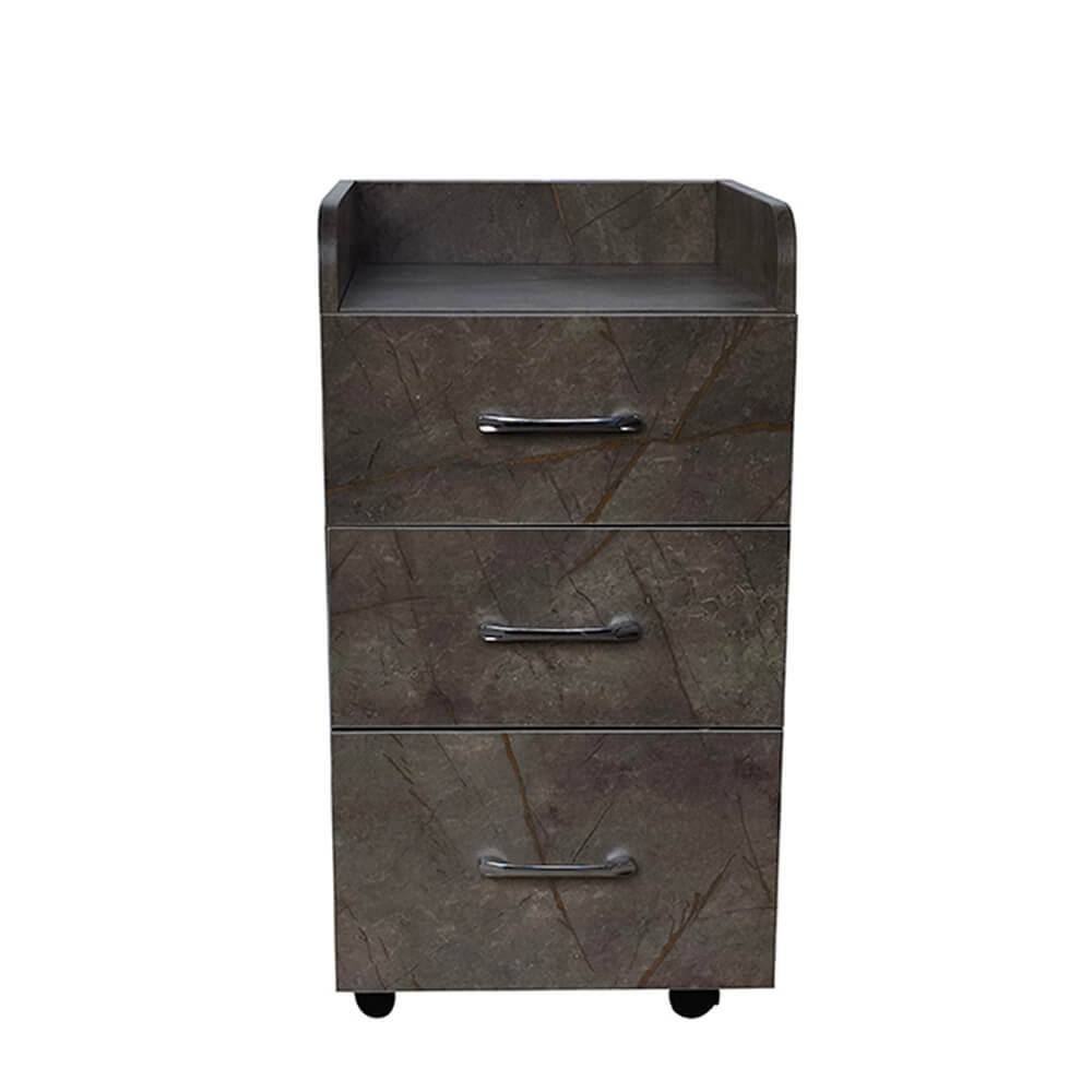 Wheeled beauty assistant Gray with Gold Effect-6961056 HELPING CABINETS