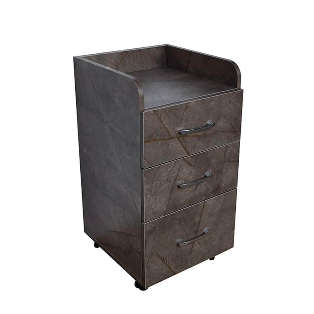 Wheeled beauty assistant Gray with Gold Effect-6961056 HELPING CABINETS