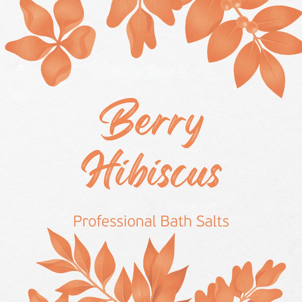 Berry Hibiscus natural bath salts manicure-pedicure 1kg - 1515064 BATH SALTS-LOTIONS PEDICURE