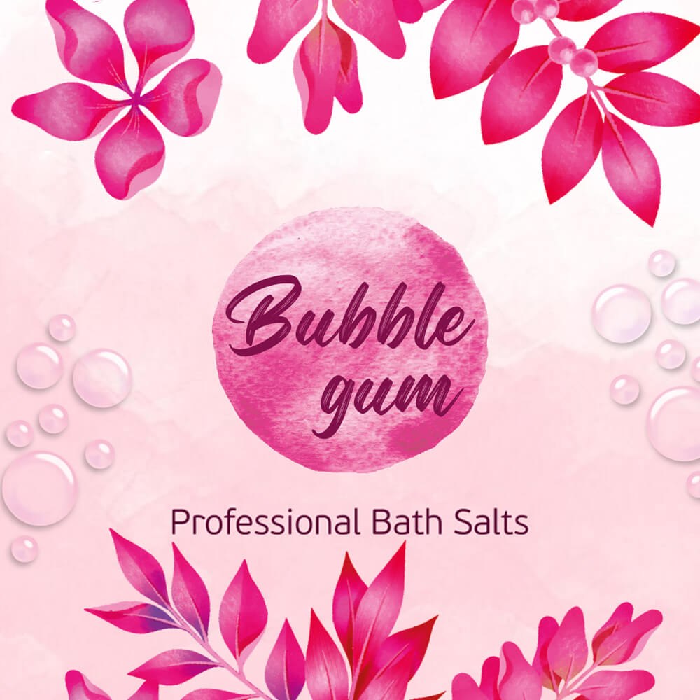 Bubblegum natural bath salts manicure-pedicure 5kg - 1515015 BATH SALTS-LOTIONS PEDICURE