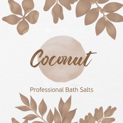 Coconut natural bath salts manicure-pedicure 5kg - 1515016