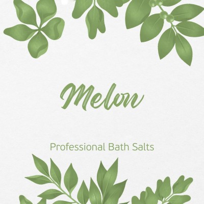 Melon natural bath salts manicure-pedicure 1kg  - 1515029