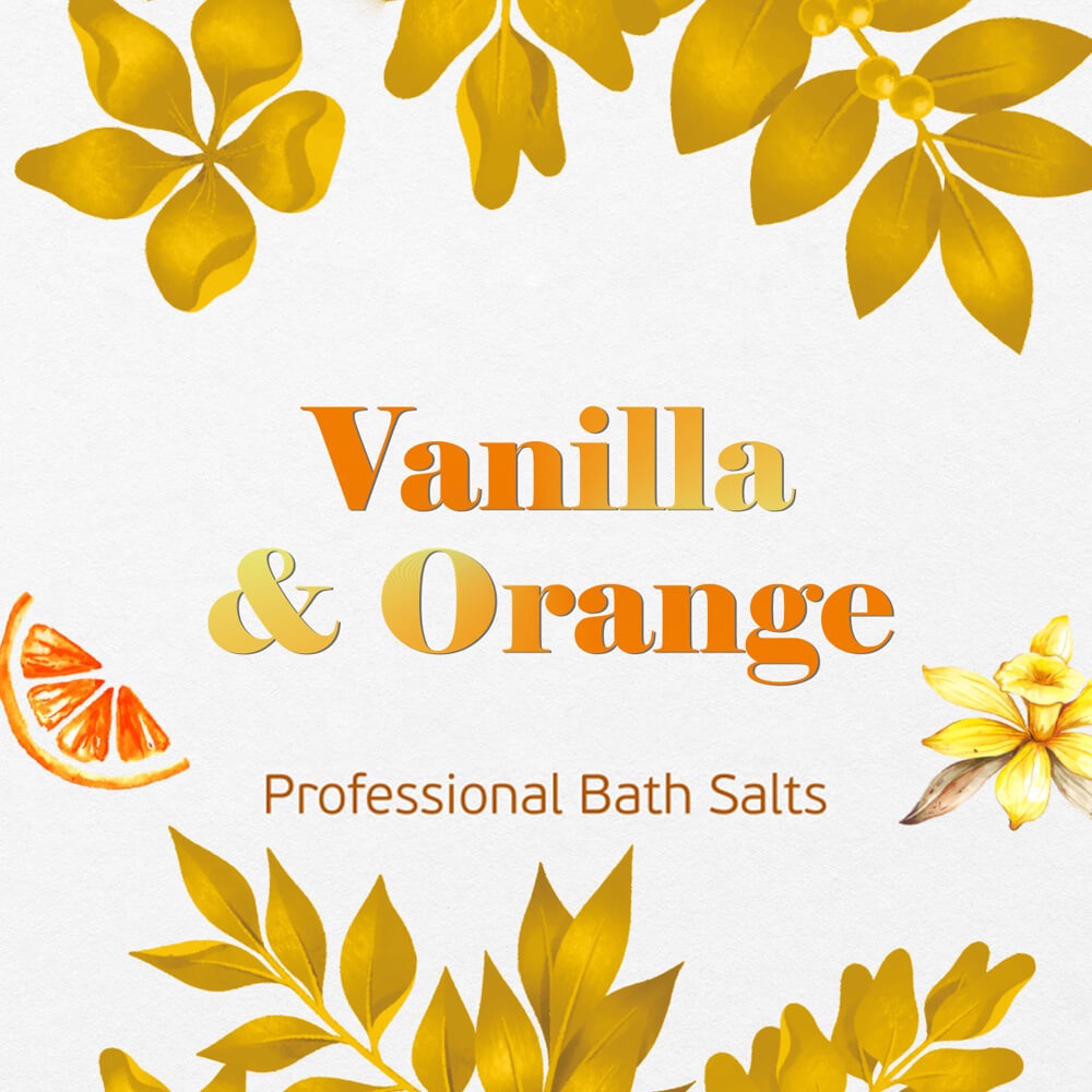 Vanilla orange natural bath salts manicure-pedicure 1kg - 1515012 BATH SALTS-LOTIONS PEDICURE