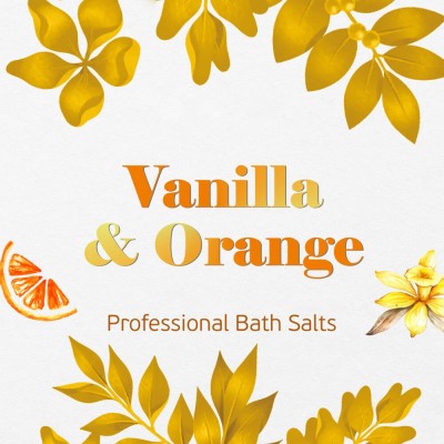 Vanilla orange natural bath salts manicure-pedicure 1kg - 1515012
