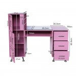 Best Seller work desk Pink Silver-6961045 MANICURE TROLLEY CARTS-TABLES