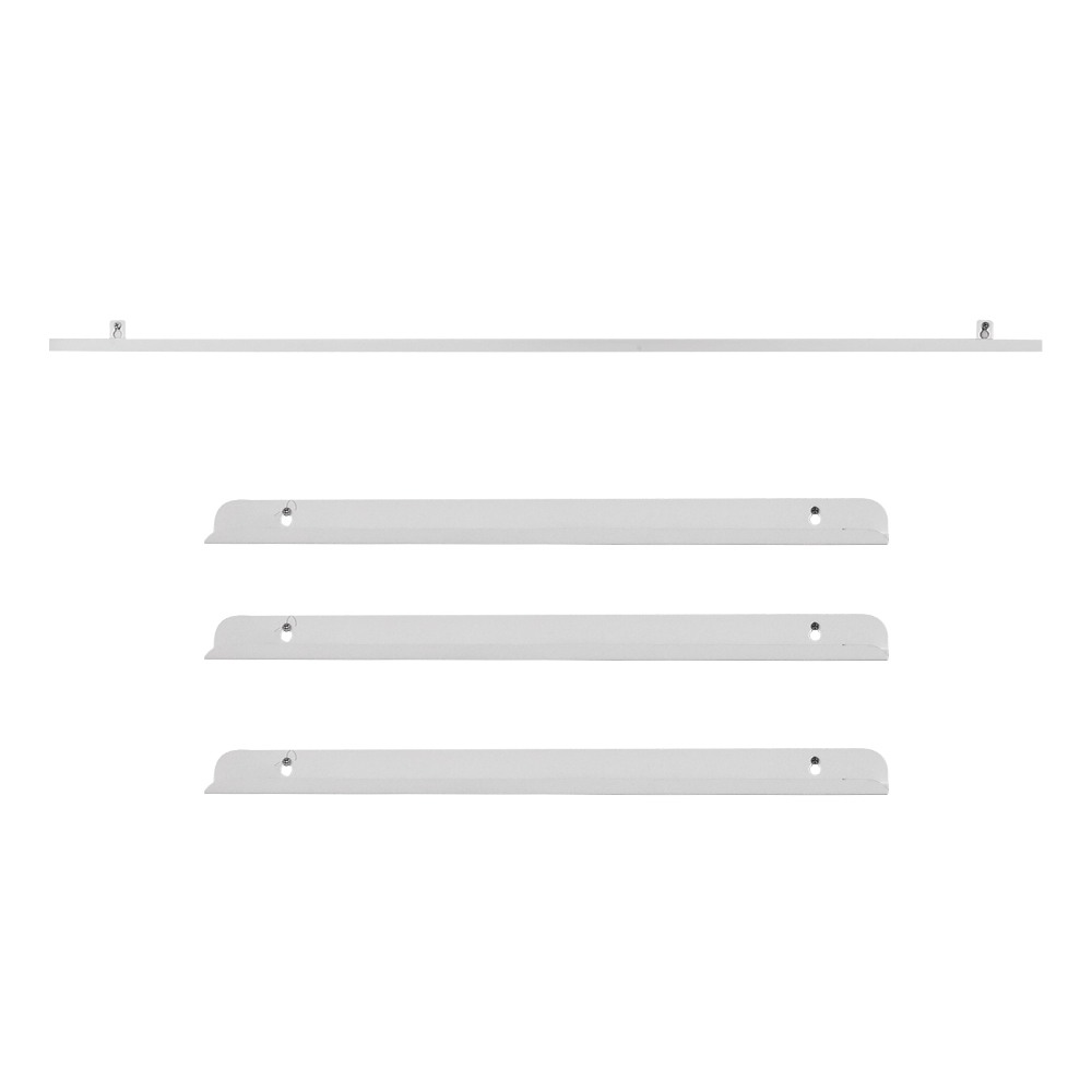 Storage wall rack U shaped White 8pcs-6940405 FREE SHIPPING