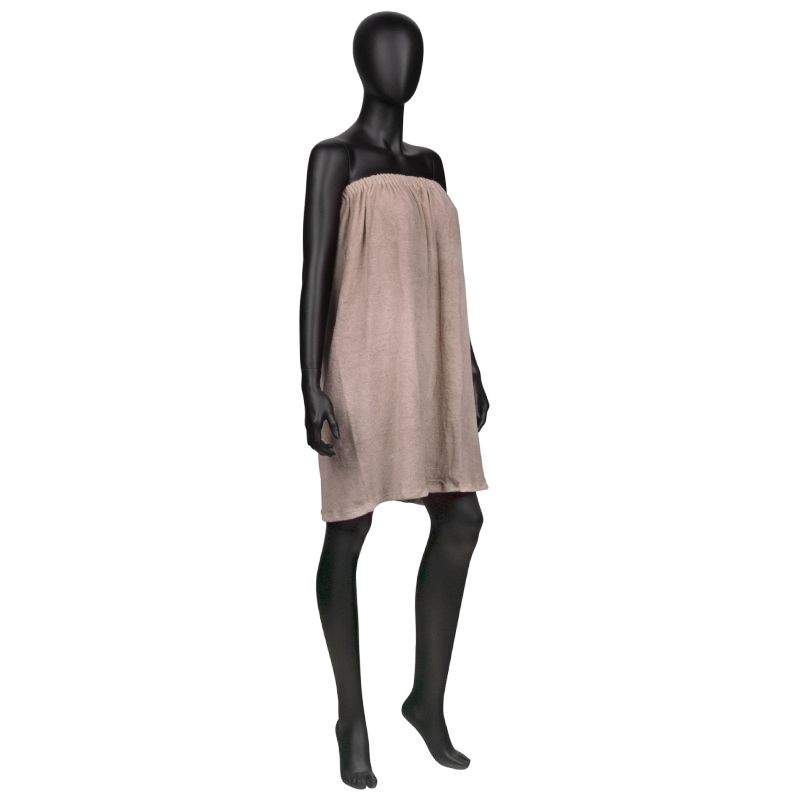Aesthetic terry dress in beige - 0100290 SINGLE USE PRODUCTS