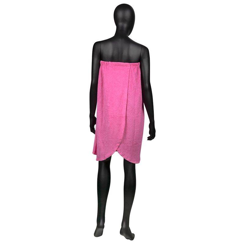 Aesthetic terry dress in pink - 0100297 SINGLE USE PRODUCTS