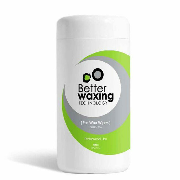 Better Waxing Pre wax green tea wipes 100pcs. - 9900136 