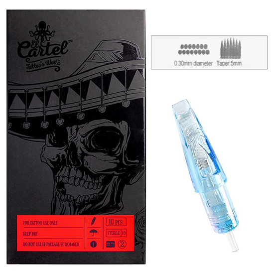  El Cartel tattoo needles 0.30mm 15 Soft Edge Magnum LT 10 pieces - 0134238 Tattoo Accessories