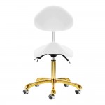 Professional manicure stool gold white-0147847 КОЗМЕТИЧНИ ТАБУРЕТКИ