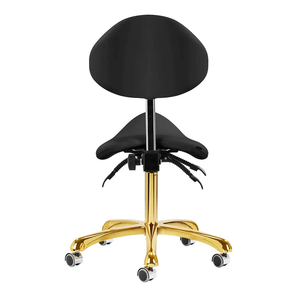 Professional manicure stool gold black-0147848 AESTHETIC STOOLS