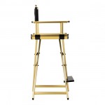 Makeup Chair Luxury Gold Black - 0123776