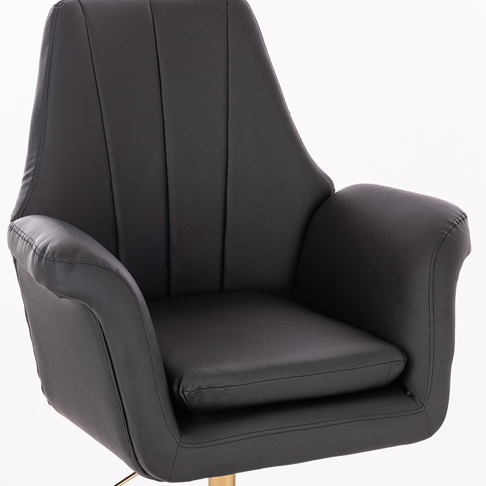 Lounge Chair Gold base Lovely Black- 5400267 FREE SHIPPING