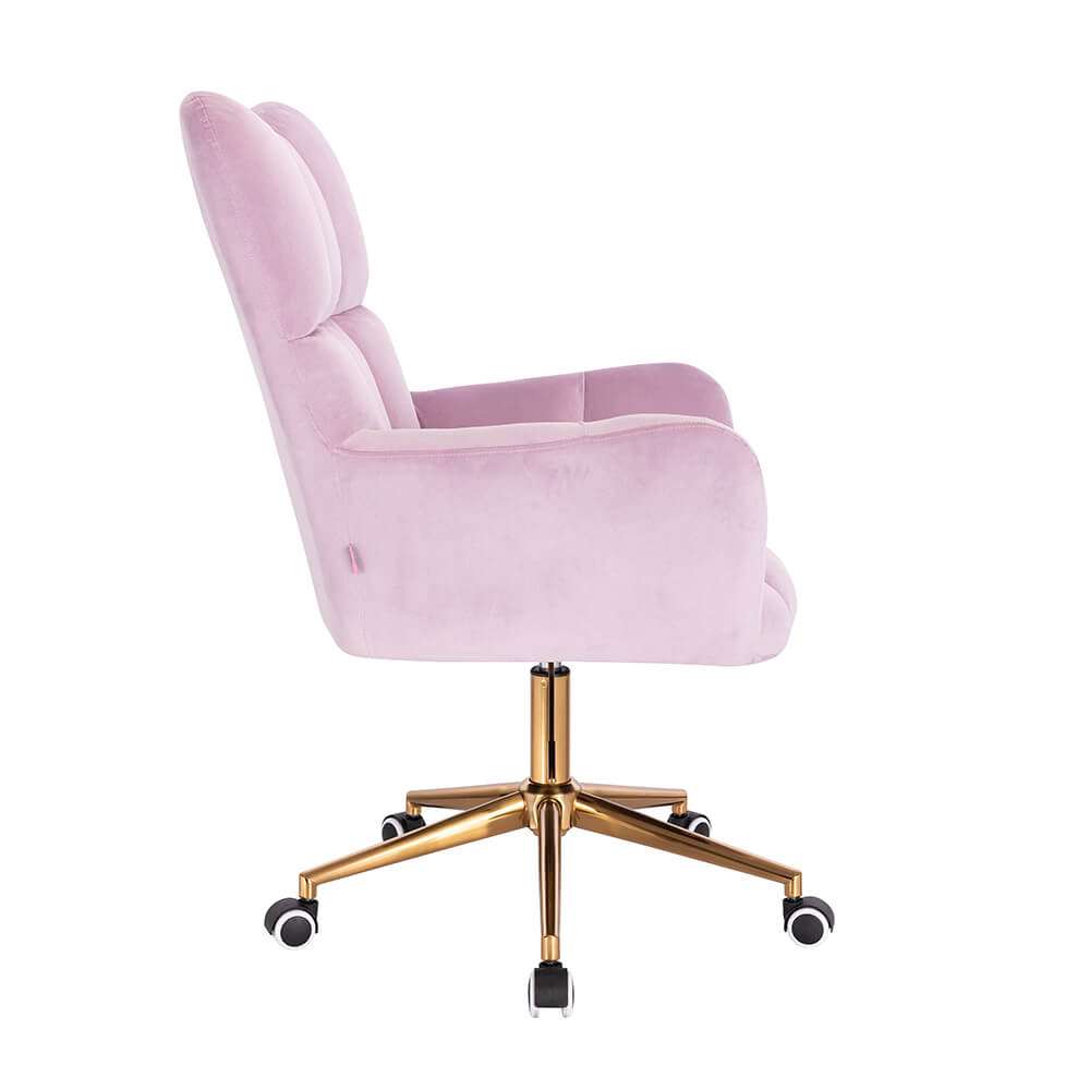 Lounge Chair Gold Velvet Light Purple-5400362 AESTHETIC STOOLS