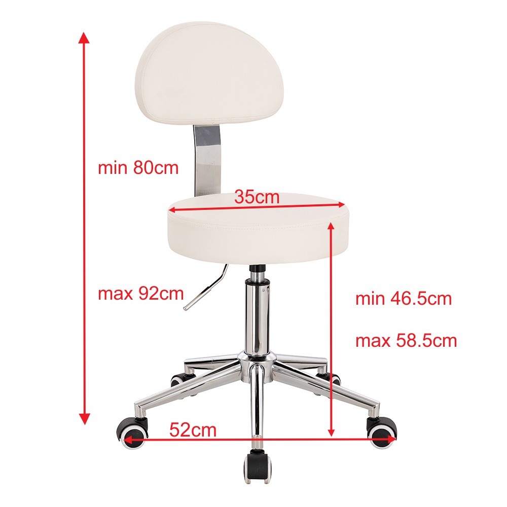 Professional manicure stool White -5420186 AESTHETIC STOOLS